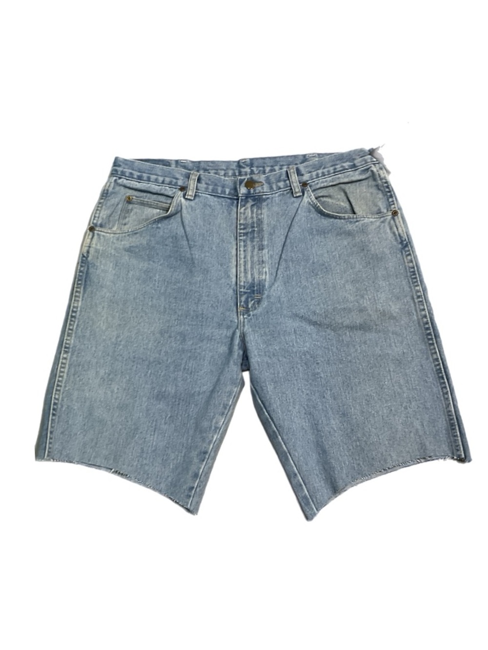 Wrangler Style Hand Cut Baggy Denim Shorts